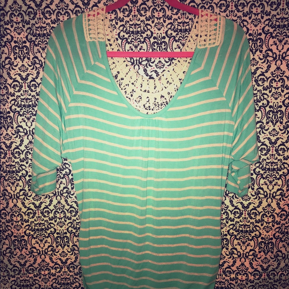 NWOT R21 quarter length top
